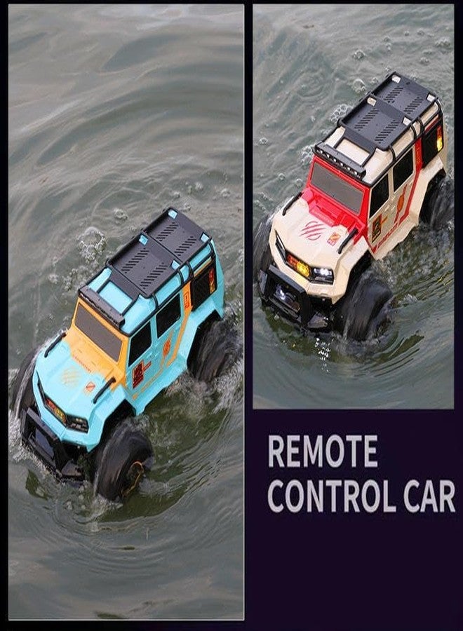 Giptoc 2.4G Amphibious RC Car for Kids | 360° Rotating Stunt Car with LED Lights | Waterproof Off-Road Climbing Truck | Remote Control Toy for Boys & Girls - Image 2